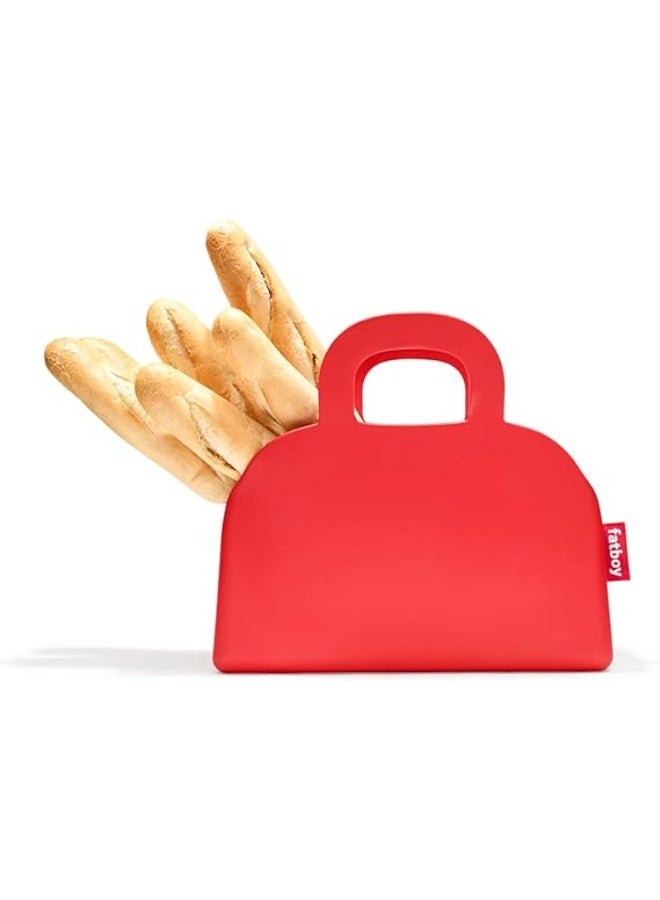 Fatboy حقيبة فات بوي سجوبر-كيس، حقيبة تسوق، متينة جداً، خفيفة الوزن، تحمل حتى 10 كجم، لا تسرب (أحمر) - Image 2